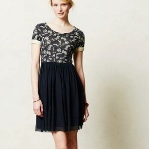 Anthropologie Everleigh Knit Tulle Dress